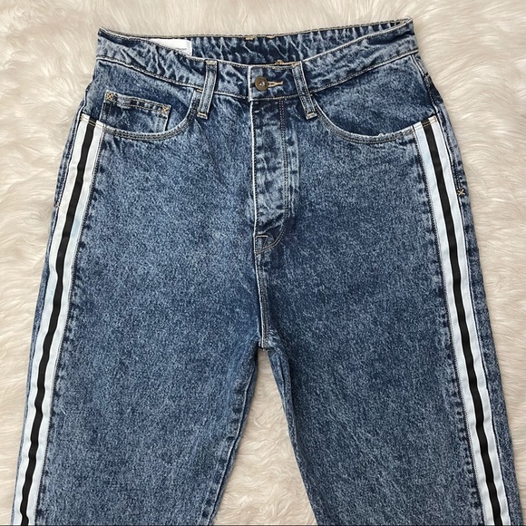 ASOS x Collusion | x005 Straight Leg Striped Denim Jeans - Picture 3 of 16